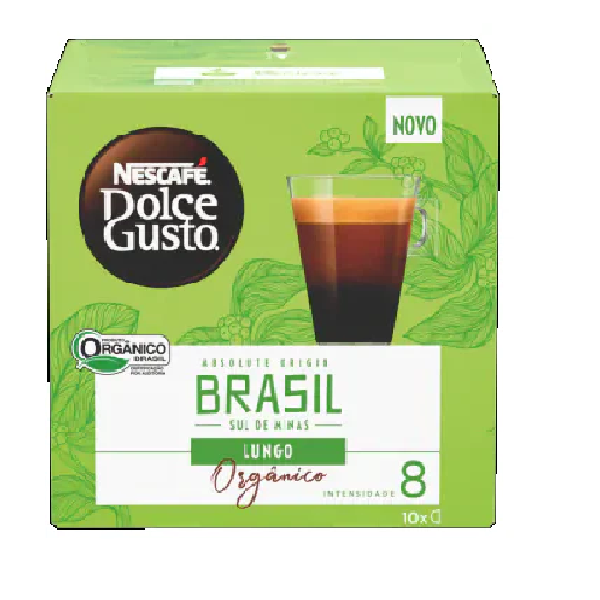 Nescafé Dolce Gusto - Café Brasil Lungo Orgânico 10 Cápsulas (80g)